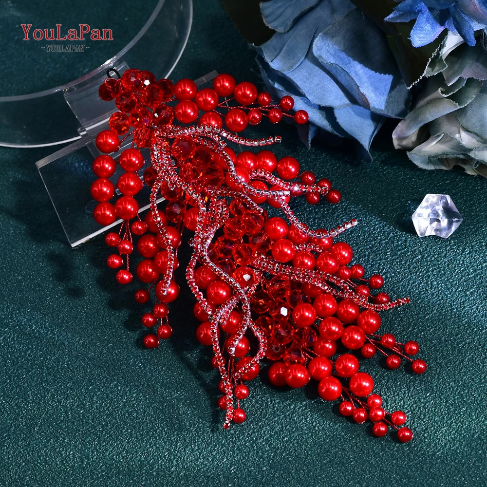 YouLaPan Fashion Crystal Wedding Tiaras Bridal Headband Handmade Brides Hair Accessories Banquet Party Prom Hair Jewelr HP739 250420