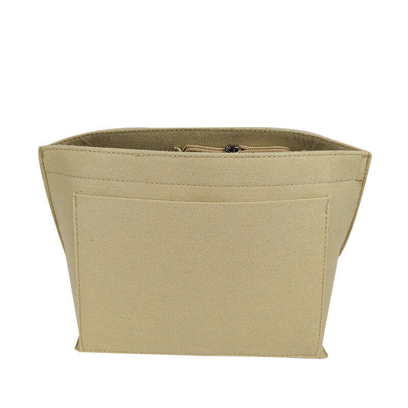 Felt inner liner large capacity storage middle organizing bag, felt dumpling makeup bag