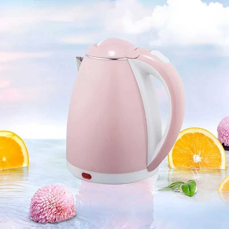 Electric KettleCordless Pot Portable Electric KettleDouble Layer Anti Scalding Hot PotStrong Fast Boiling PotWater PotPink C251125