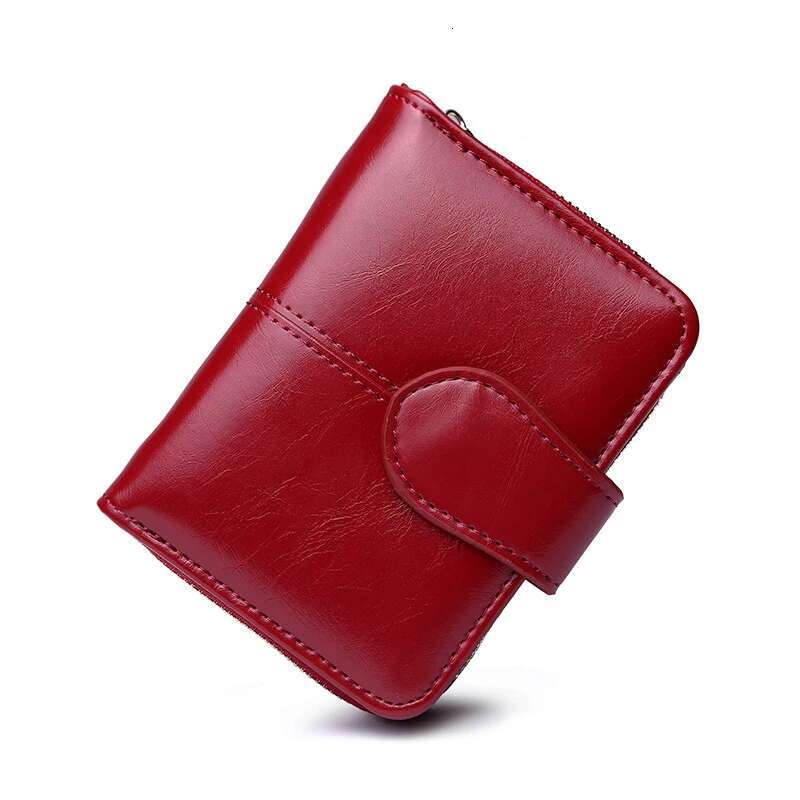 Aliwood 2024 Quality Leather Lady Brand Coin Zipper Female Short Wallet Women Split Small Purse