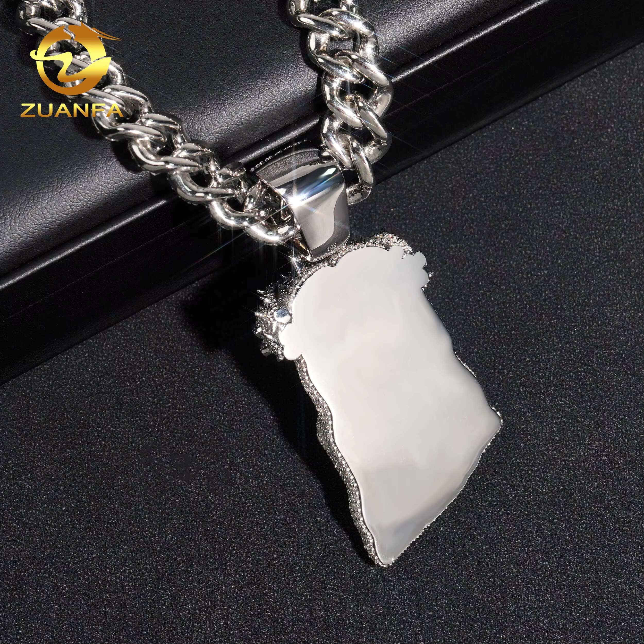 Exquisite Jewelry 3D Design Moissanite Jesus Pendant Large 925 Sterling Silver Iced Out Diamond Pendant Hip Hop Rock Gifts Women