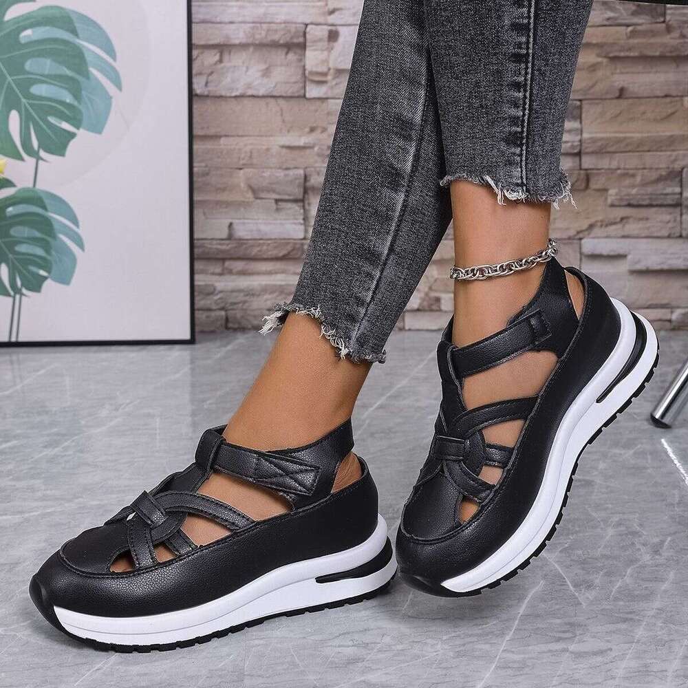 Chic White Velcro Sandals for Summer! Soft and Cushi oned Sole, Fashion - Forward Look. Versatile Enough for Both Beach and City Adventures. Adjust to