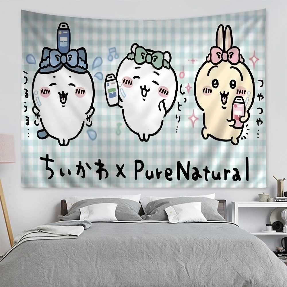 Cute CChiikawaS Cartoon Tapestry Bohemian Wall Tapestries Mandala Wall Hanging SheetsM251125