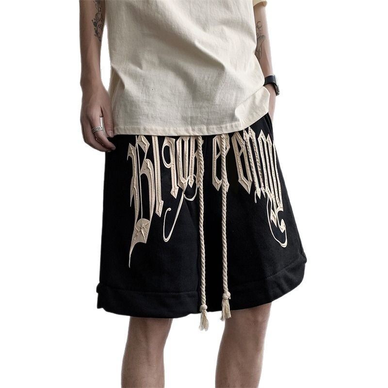 Shorts for men's summer new American style high street trendy brand Pi Shuai straight leg 5 point shorts casual loose beach pants