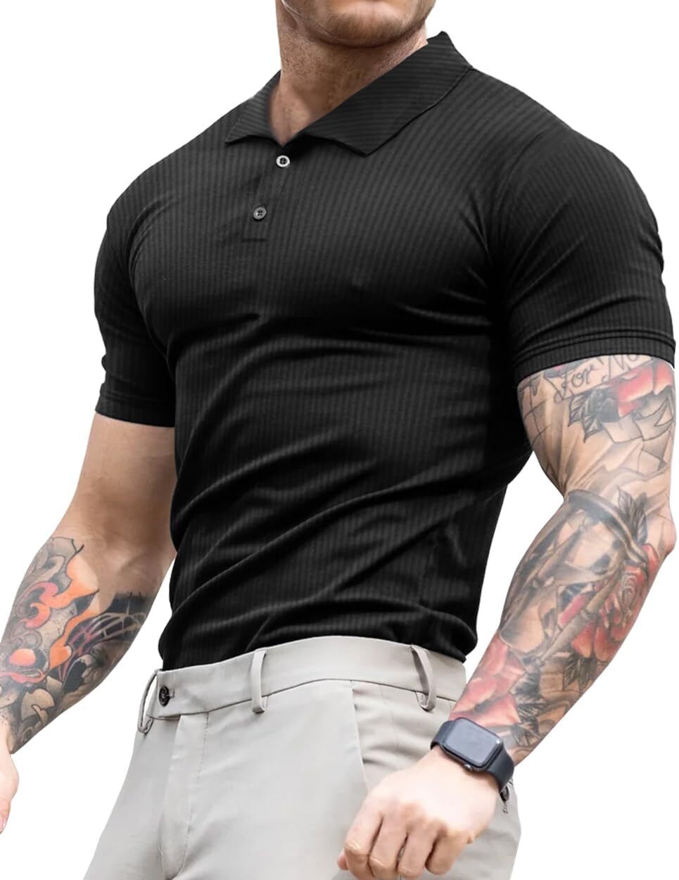 Mens Polo shirt Men's Muscle Polo Shirts Casual Golf Tops Polos shirts tshirt Casual tops summer clothes Short sleeve
