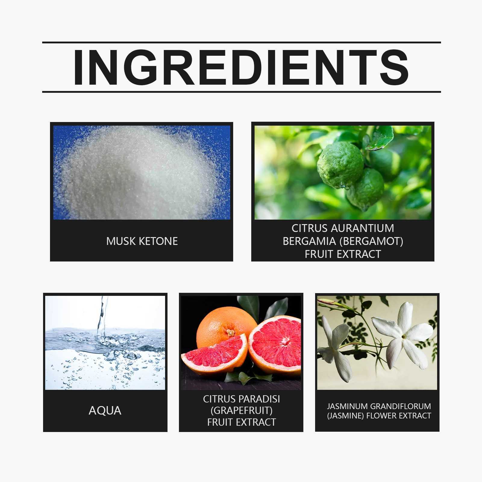 Roxelis Refreshing Bergamot Perfume Natural Fragrance Portable Bergamot Elegant Fragrance Perfume Spray C251125