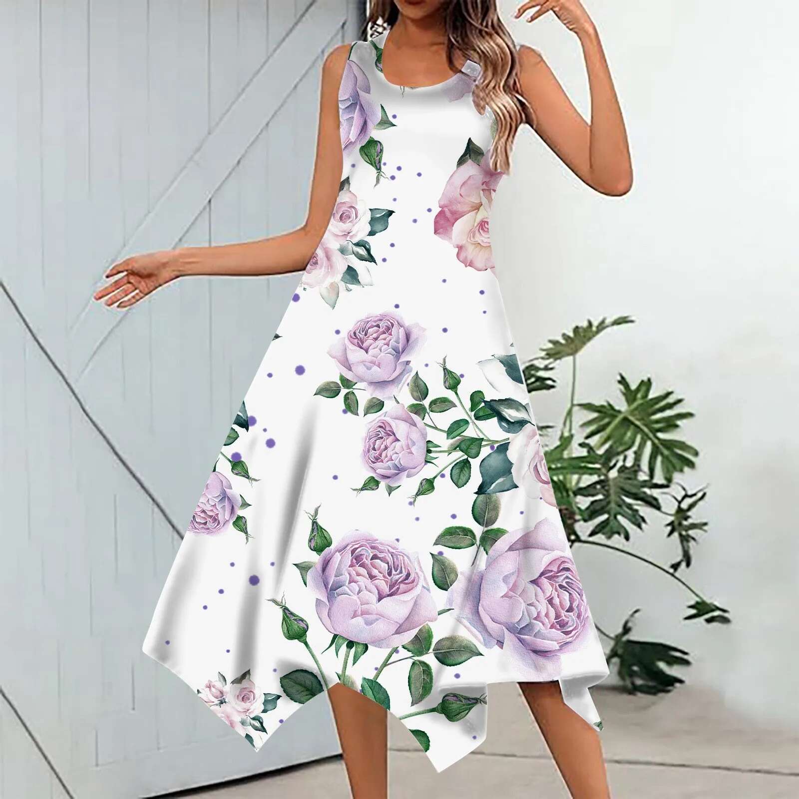 Dongdumaoyi Elegant Maxi Long Dress Women Casual Bohemian Sleeveless Dresses Summer V Neck Beach Sundress Swing Party Gowns Vestidos