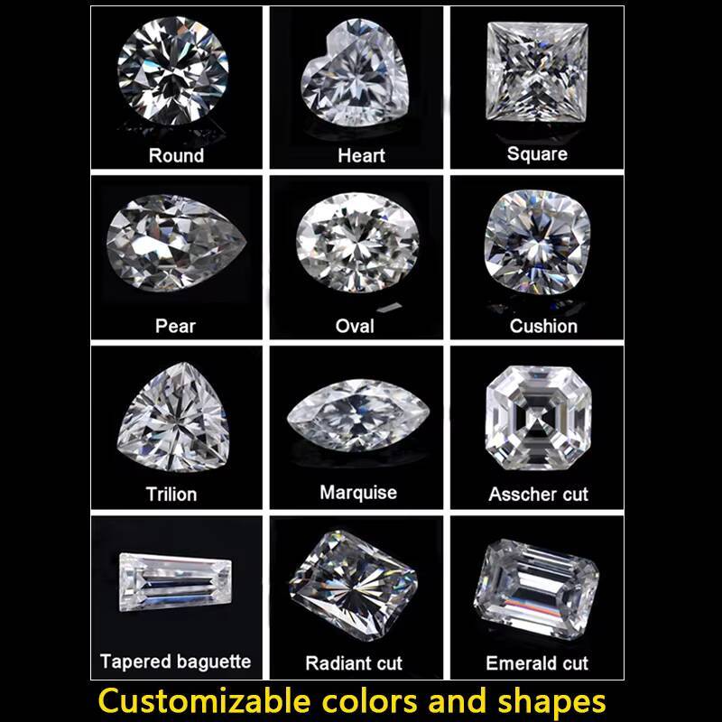 Real 18K White Gold 4 5 Ct CVD Lab Created Diamond Wedding Ring Luxury 3 Stone Emerald Cut Lab Grown Diamond Wedding Ring