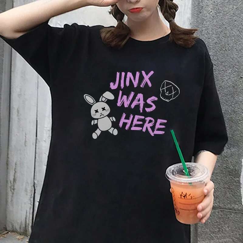 Dongdumaoyi Jinx Arcane Monkey T Shirt Anime Role Play Women S Aesthetic Print Summer Streetwear Harajuku Fan Gift