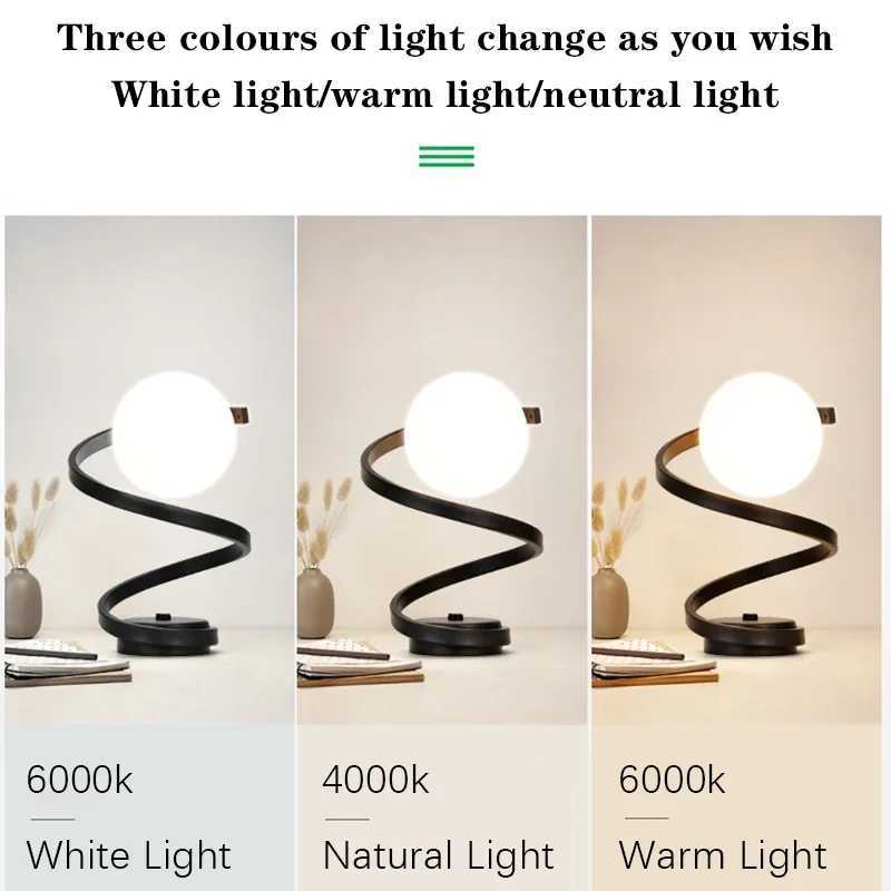 Nordic LED Table Lamps Indoor Lighting Switch Button Bedroom Bedside Living Room Restaurant Home Decoration Retro Glass Desk LamM251125