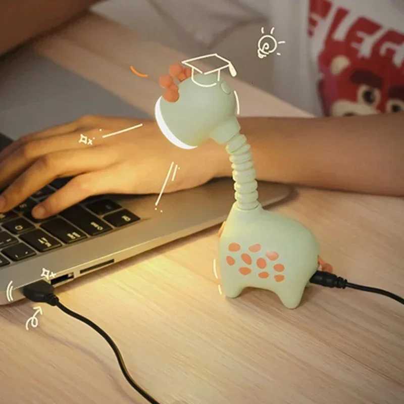 Giraffe Battery Led Night Light Rechargeable Table Lamp For Home Office Living Room Desktop Home Decoration Bedside Night LampsM251125