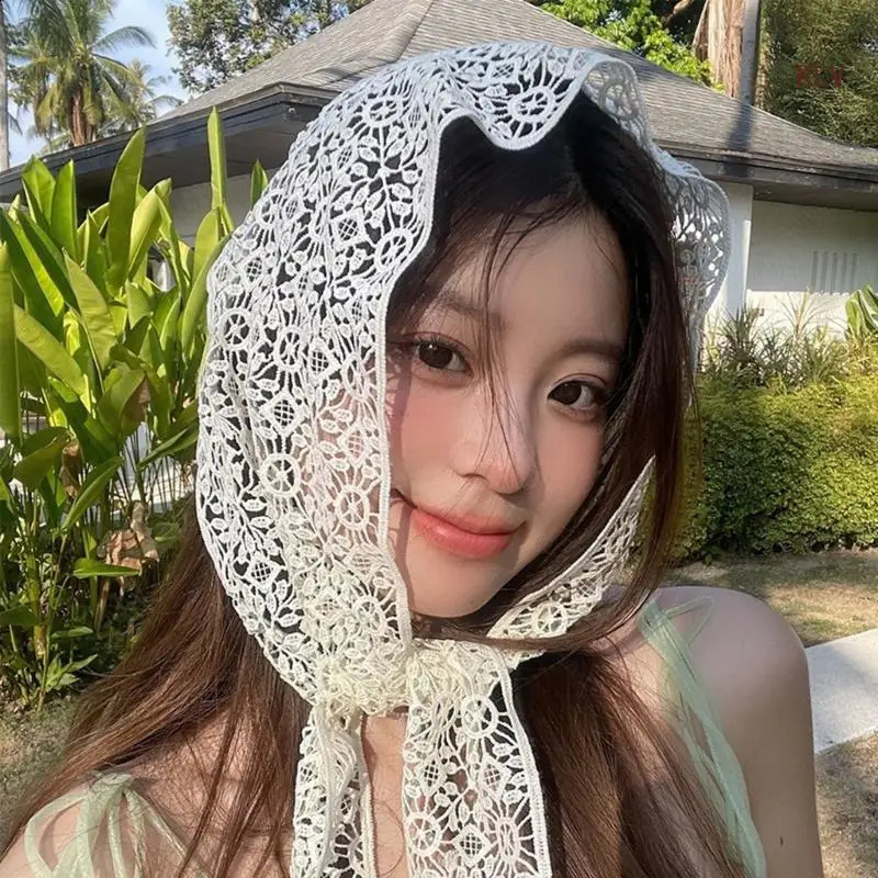 Versatile Cotton Scarf Soft Bandana Hair Accessories Skin Friendly Headwear Headpieces for Travel and Everyday Wear 250423
