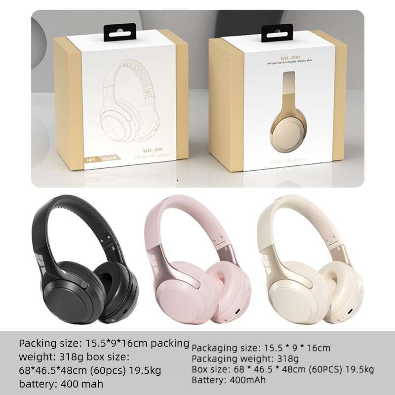 Well-known Brand Cross-border Hot WH Over Ear Wireless Headphones HiFi Sound Quality Long Endurance Bluetooth Headphones & Earphones
