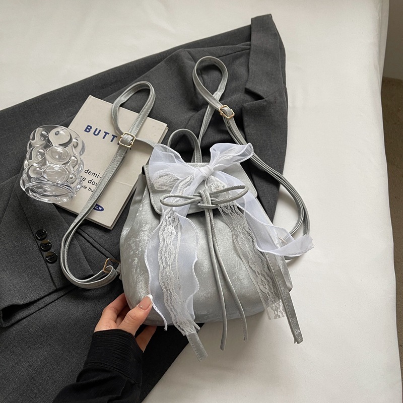 2025 New Designer Bag Free Delivery Shoes By Niche Design Beautiful 2024 Casual Small Backpack Popular Bow Personalized Female Travel Bag
