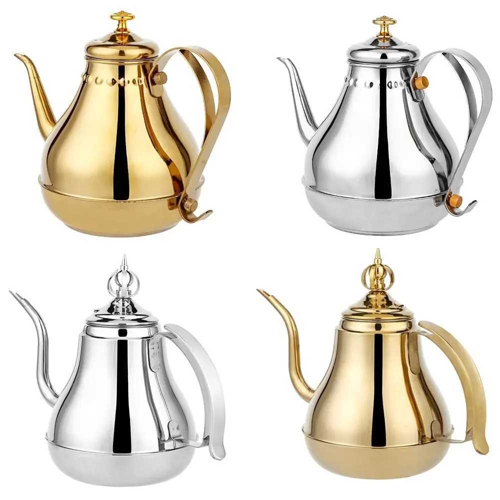 Stainless Steel Water Kettles With Infuser Filter Water Container Long Mouth Pot Green Oolong Tea Jug 18L/12L Coffee Kettle C251125