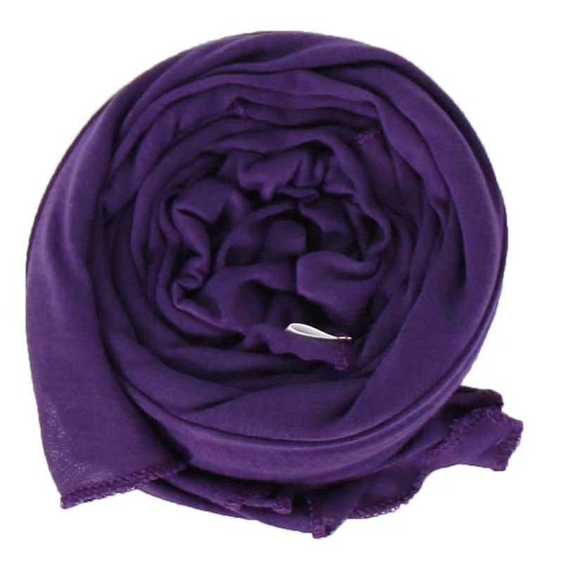K514 Spring and summer solid color mercerized cotton women's scarf high quality elastic breathable sweat cloth scarf BS82