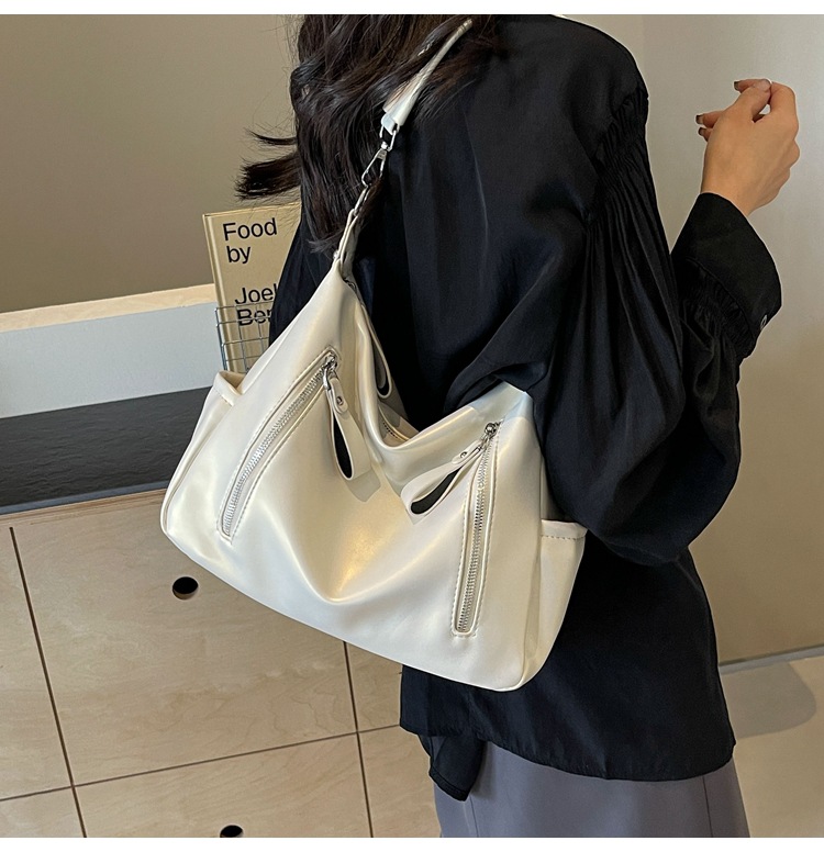 Female bag Tote bag large capacity can be crossbody new one shoulder college students class commuting bag 2025