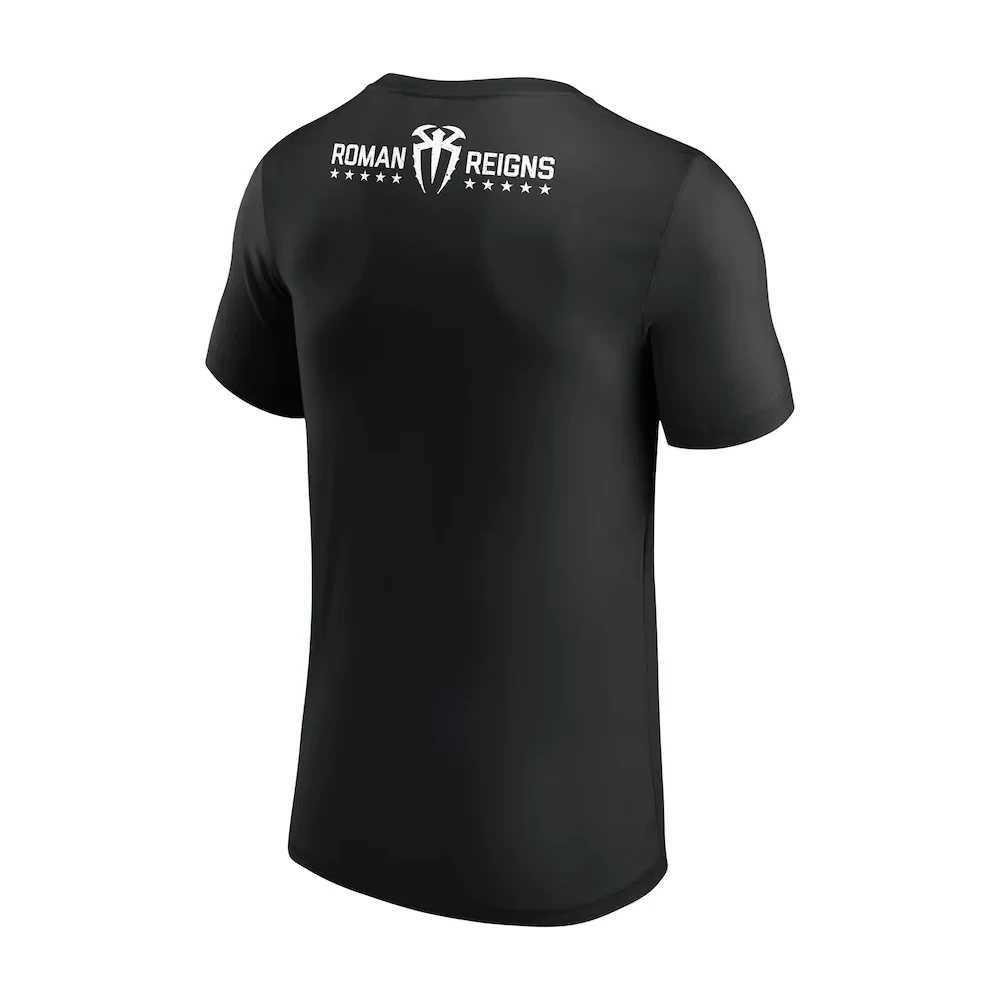 Mens Black Roman Rule OTC 10 Star T-shirt Summer Quick drying Sportswear 3D Printing 2025 New Super Large Mens T-shirt W250425
