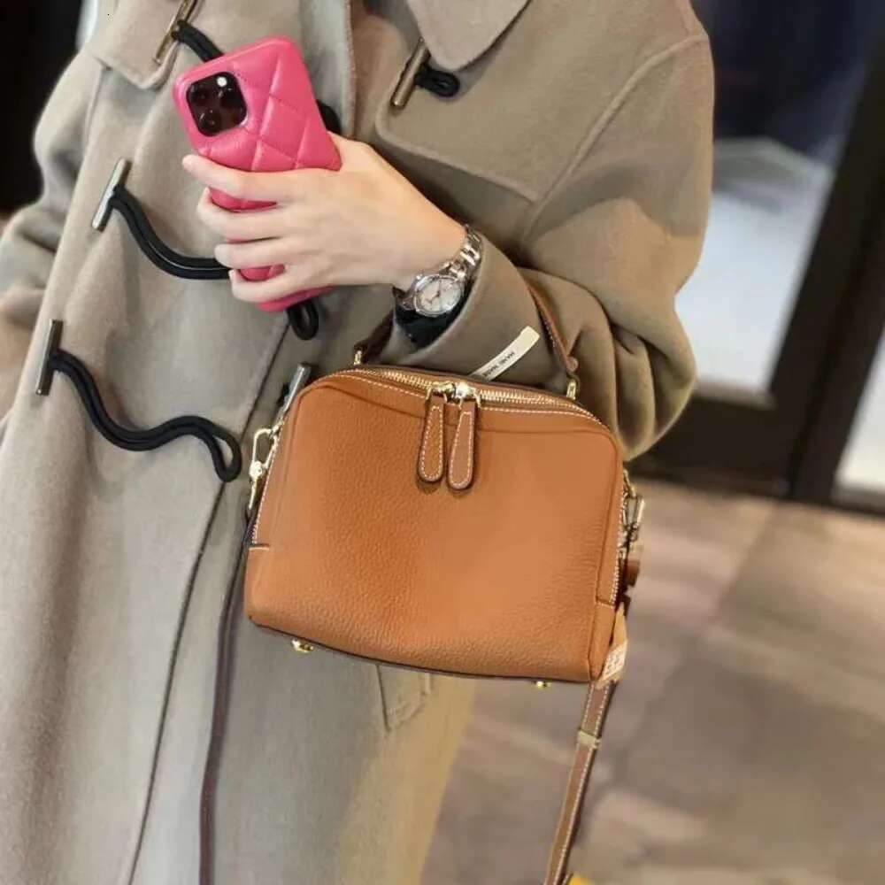 Women's Genuine Leather Bag,Handbag,Lightweight Medium Crossbody Shoulder Bag With Zipper Pocket Adjustable Strap