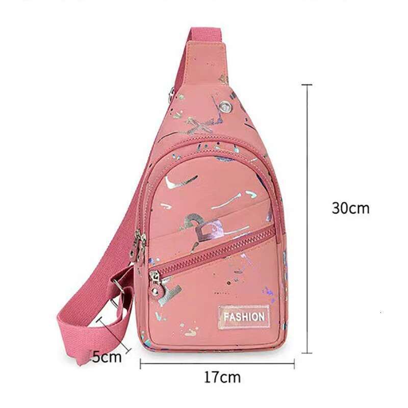 Women's Versatile New Trendy Oxford Cloth Single Shoulder Diagonal Cross Bag Fashionable Travel Chest Small Backpack