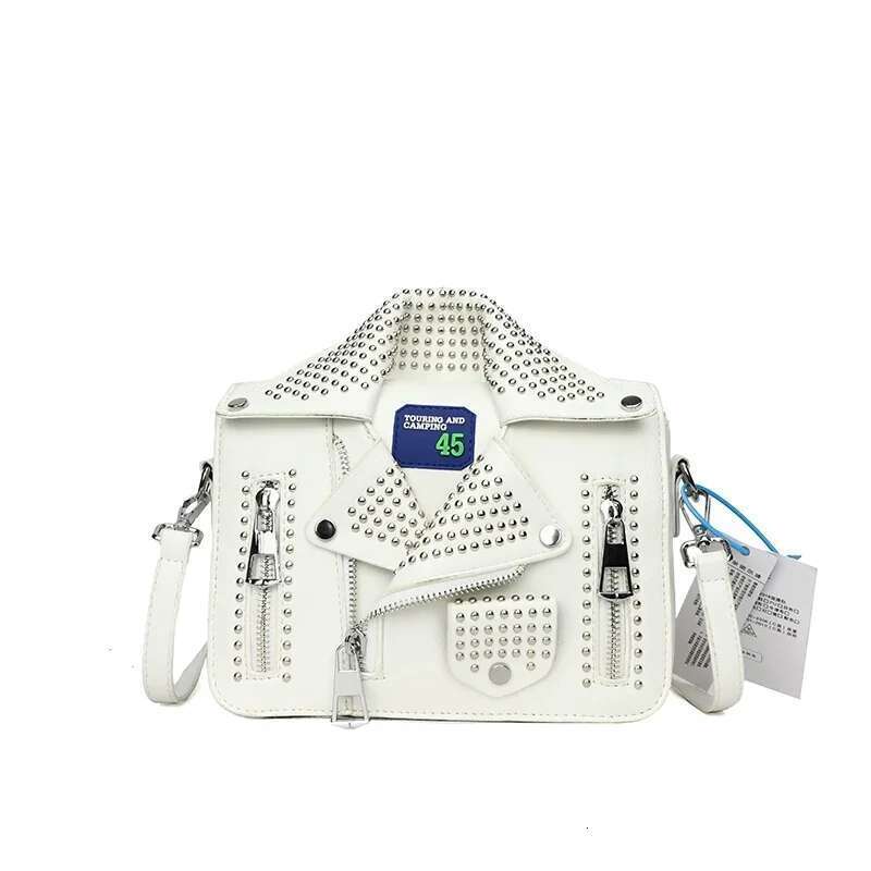 Fashion Jacket Shoulder Bags for Women Hip Hop Studded Crossbody New Purses and Handbags Square Bag Designer Satchel