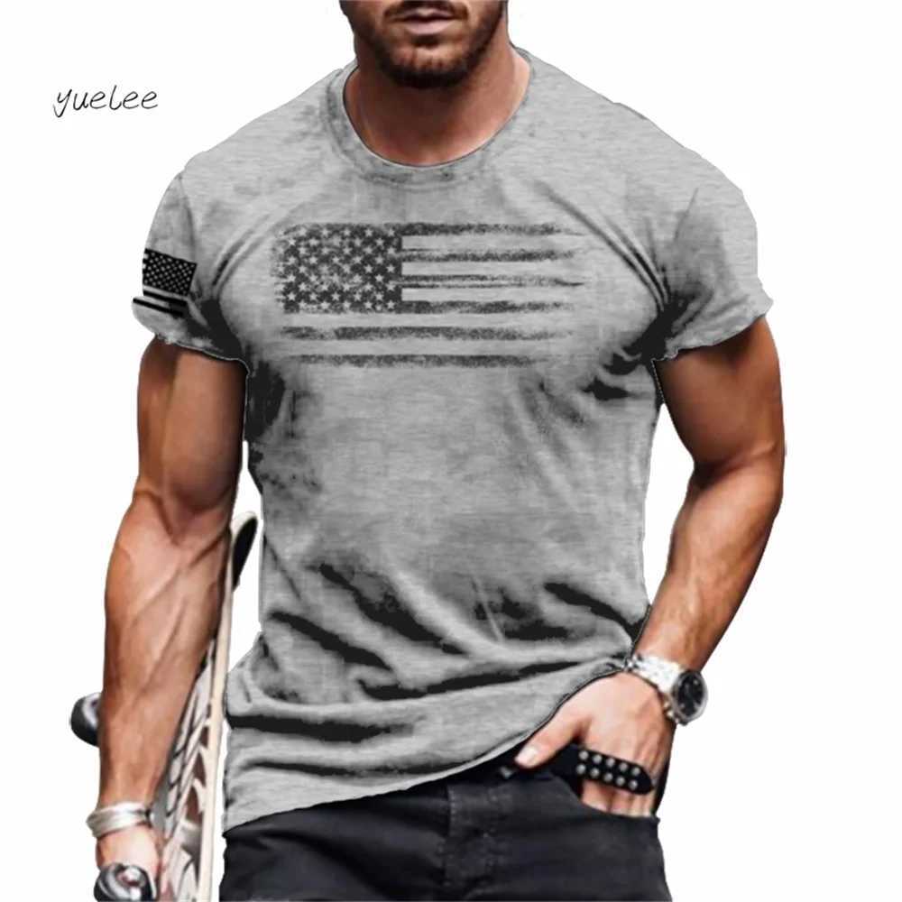 Fashionable mens T-shirt simple printed short sleeved T-shirt oversized sports round neck top summer mens casual clothing W250425