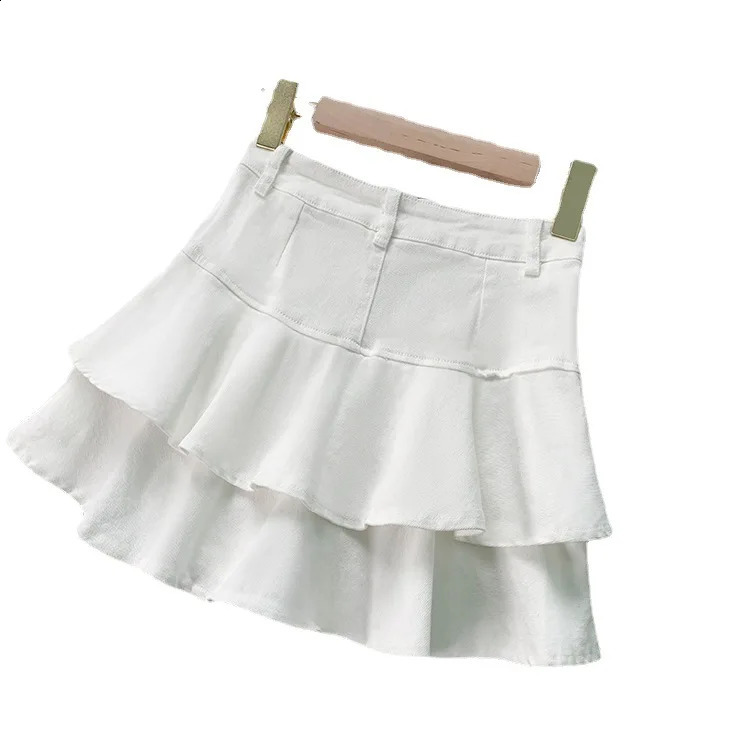 Childrens clothing denim shorts summer Korean elastic waist version fashionable shorts 250424