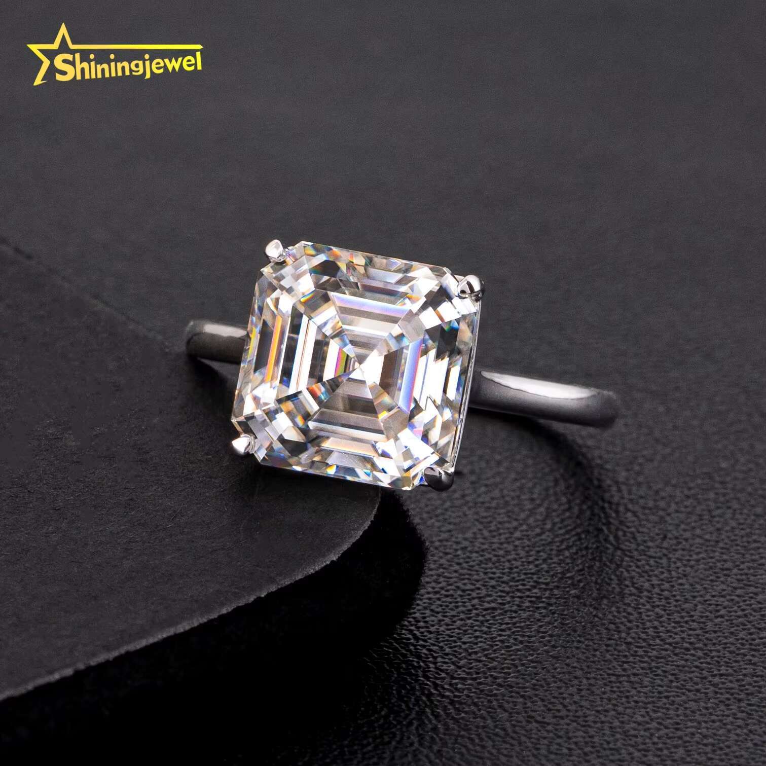 Luxury Hiphop Ring 925 Sterling Silver Iced Out VVS Moissanite Pass Diamond Tester Ring Men Women