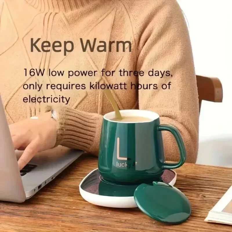 55 Thermostat Mugs Cup Ceramic Cup With Lid With Spoon Valentines Day Gift Box Coffee Mug For Office Or Home Use Portable Mea Y251125