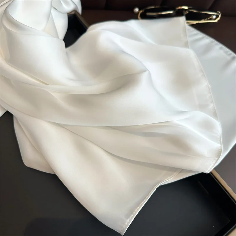 180x90cm long silk feel satin scarf smooth and lightweight sunscreen shawl wrapped around womens headscarf 250422