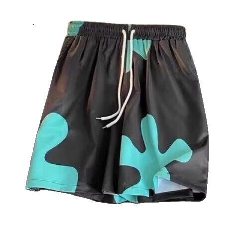 Pai Daxing's matching shorts, men's summer loose sleeping sponge baby casual pants, couple's vacation beach pants