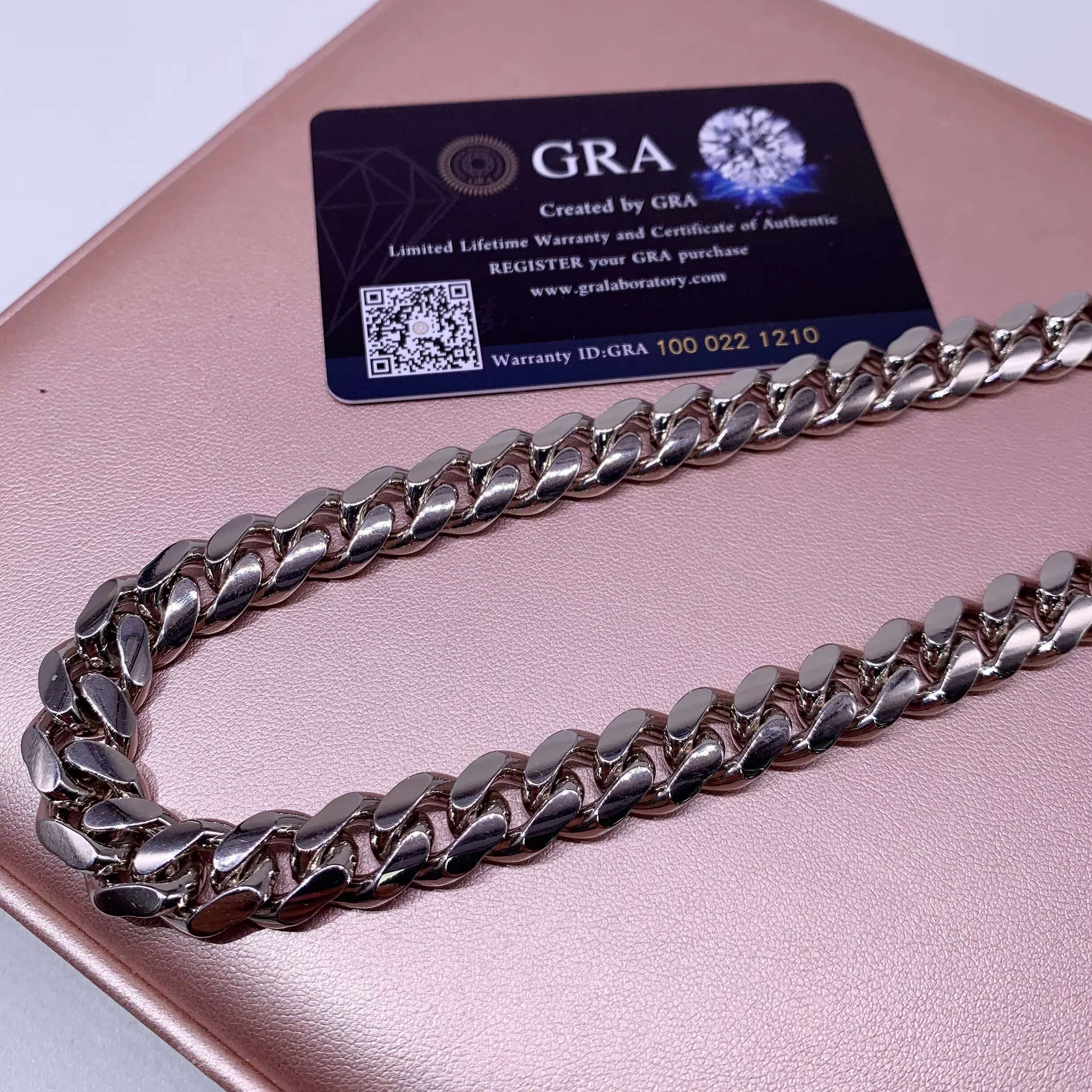 Pass Diamond Tester 12mm 13mm Solid Silver Hip Hop Jewelry Iced Out Moissanite Clasp Cuban Link Chain for Women Men