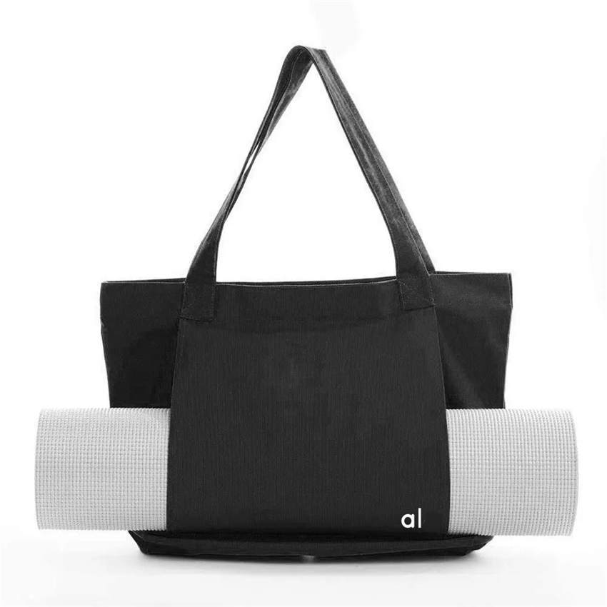 2025--Cross-border hot yoga Pilates mat bag canvas tote exercise equipment travel yoga shoulder pads bag