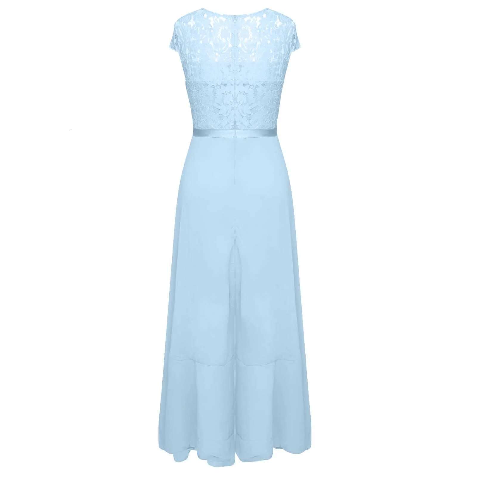 Dongdumaoyi Women Party Dress Lace V Neck Ruffle Sleeveless Irregular Hem Up Tight Waist Prom Female Clothes