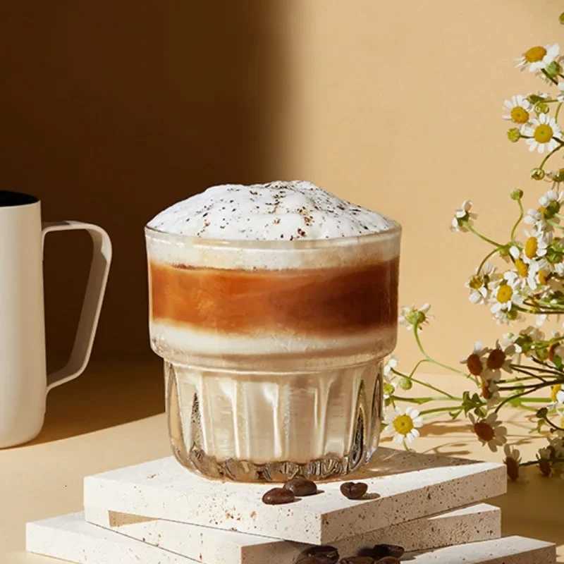 155ml/250ml/316ml Coffee Glass Transparent Cups Crystal Glass Wholesale Milk Cup Juice Cup Tea Cup Commemorative Cups Glasses Y251125