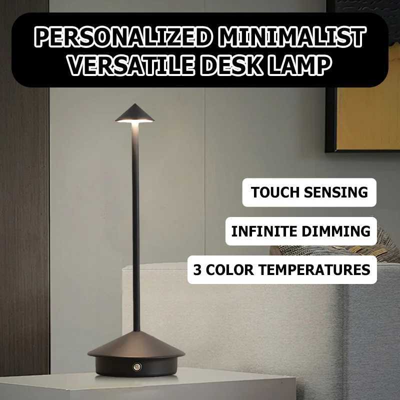 European Style Wireless Rechargeable Led Table Lamp Restaurant Energy Saving Aluminum Desk LampM251125