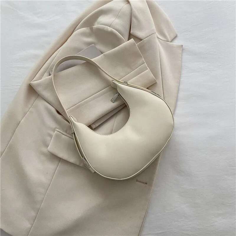 Fashion Design PU Leather Shoulder Women Small Clutch Handbag Purse Female Underarm Bag Travel Totes