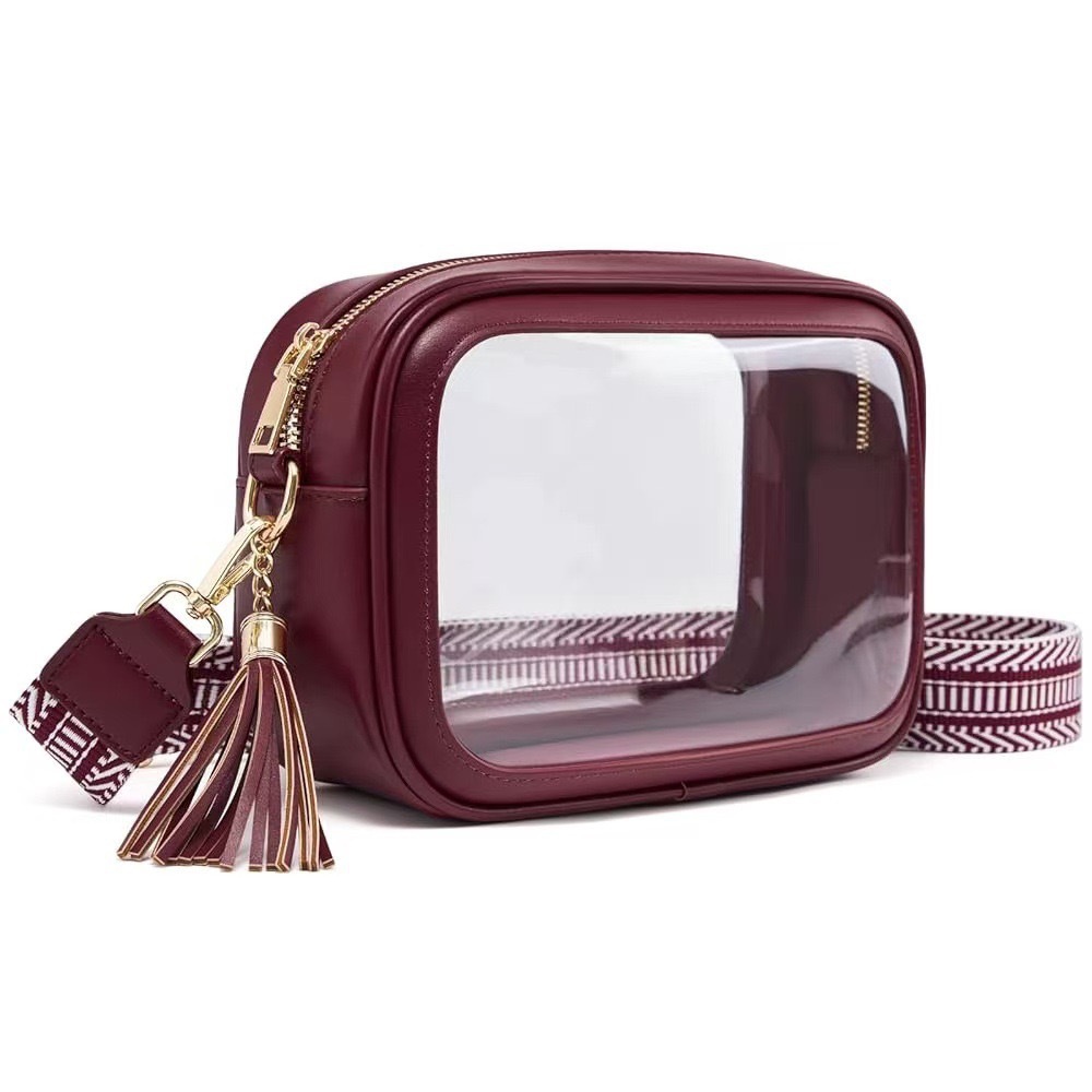 Transparent Crossbody Bag Fashionable Hand-held Cosmetic Bag Single-shoulder Bag