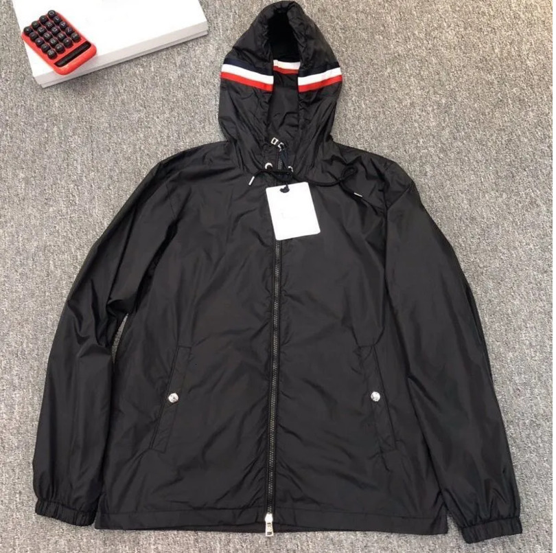 Mens Designer Jacket mo ncler Spring Autumn Windbreaker Have NFC Scan Jacket Zipper Colorful Fashion Hooded Mens Raincoat Outerwear High Quality Stylist Coat 5zz