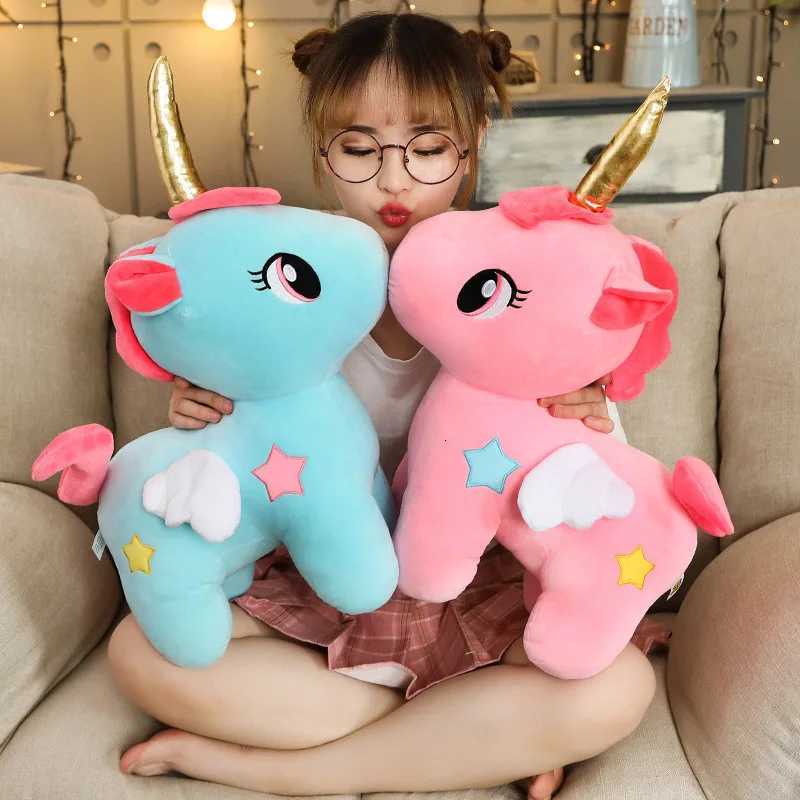 Soft Unicorn Plush Toy Baby Kids Appease Sleeping Pillow Doll Animal Stuffed Plush Toy Birthday Gifts for Girls Children W251125