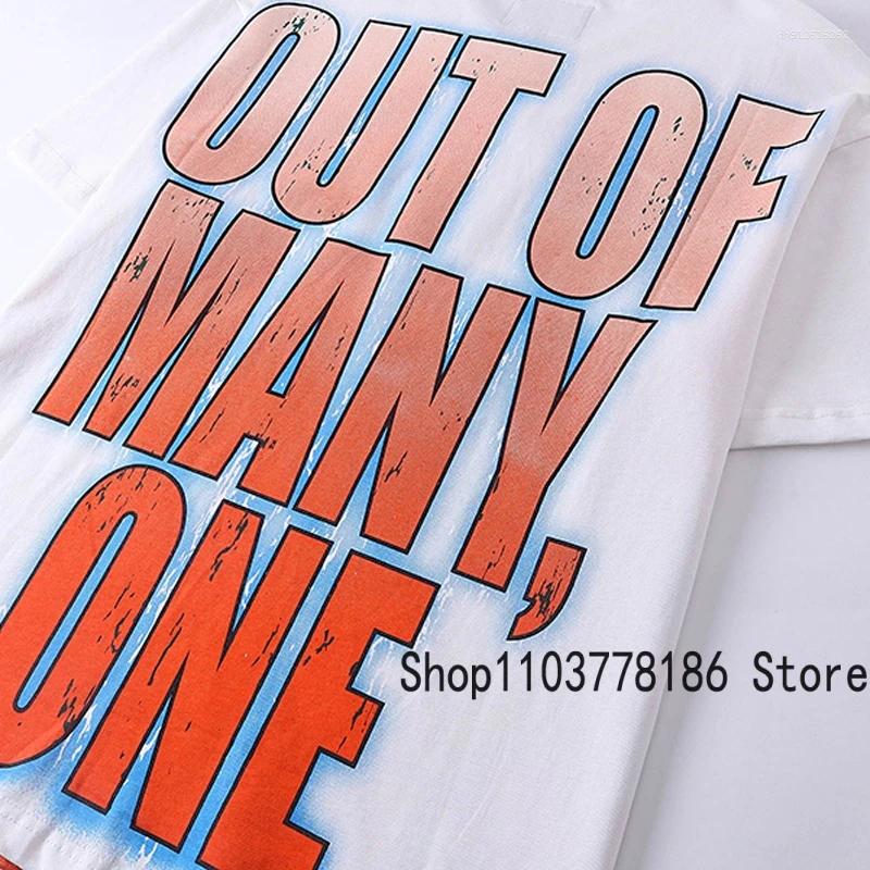 Men's T Shirts 2025 Short Sleeve Unisex American Abstract Colorful Skull Print Top Tee Summer Trend Streetwear