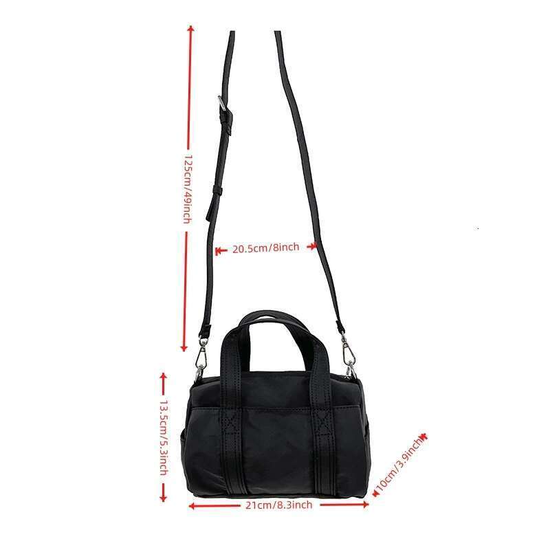 Designer Bag Sier Nylon Single Crossbody Summer Women's Casual Shoulder Tote Bag Cylinder Versatile Highend Fashionable Niche Handbag