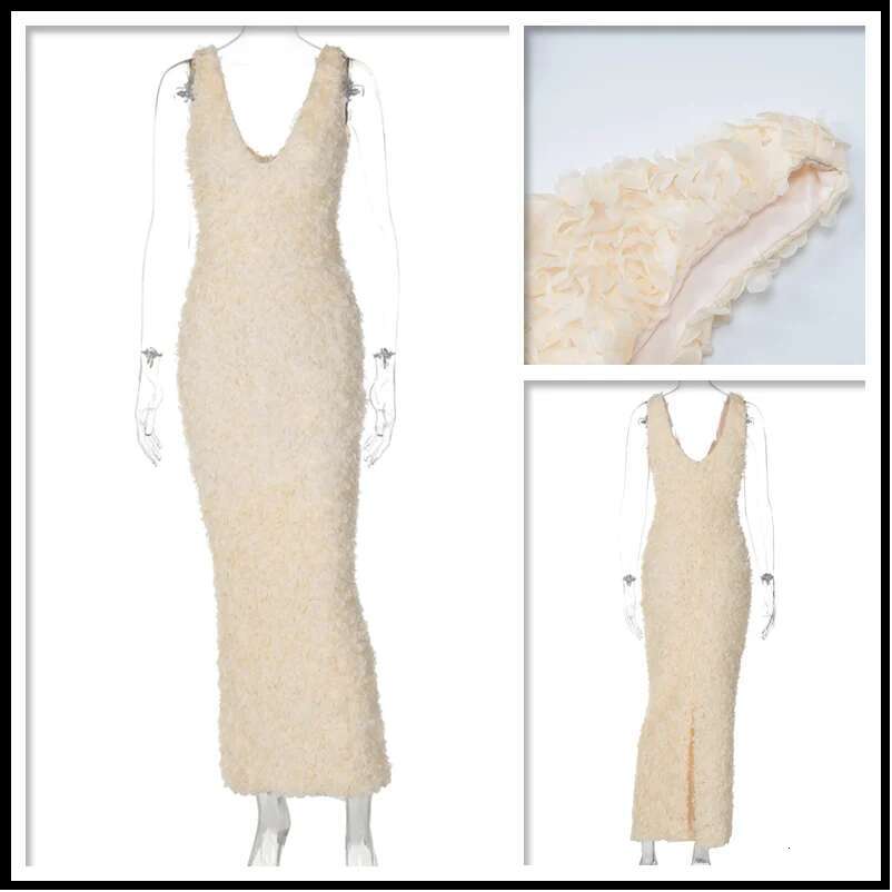 Dongdumaoyi Townlike Floral Slim Bodycon Maxi Long Dress Women Spaghetti Strap Summer Backless Nightclub Sexy Party Dresses