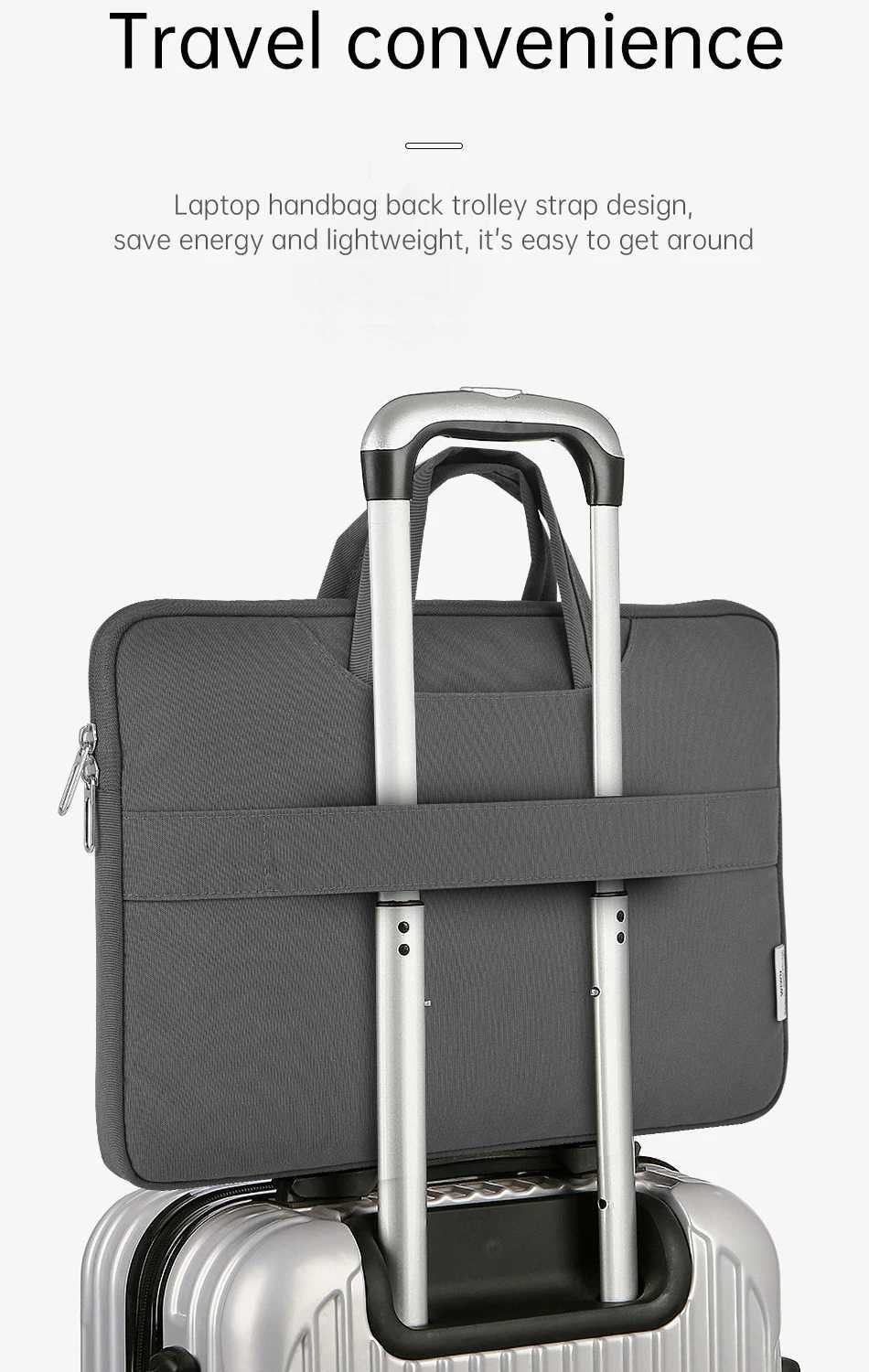 WiWU New Laptop Bag for MacBook Air 153 2023 Waterproof Notebook Bag 156 inch for Xiaomi Lenovo Huawei HP Dell 14 InchT251125