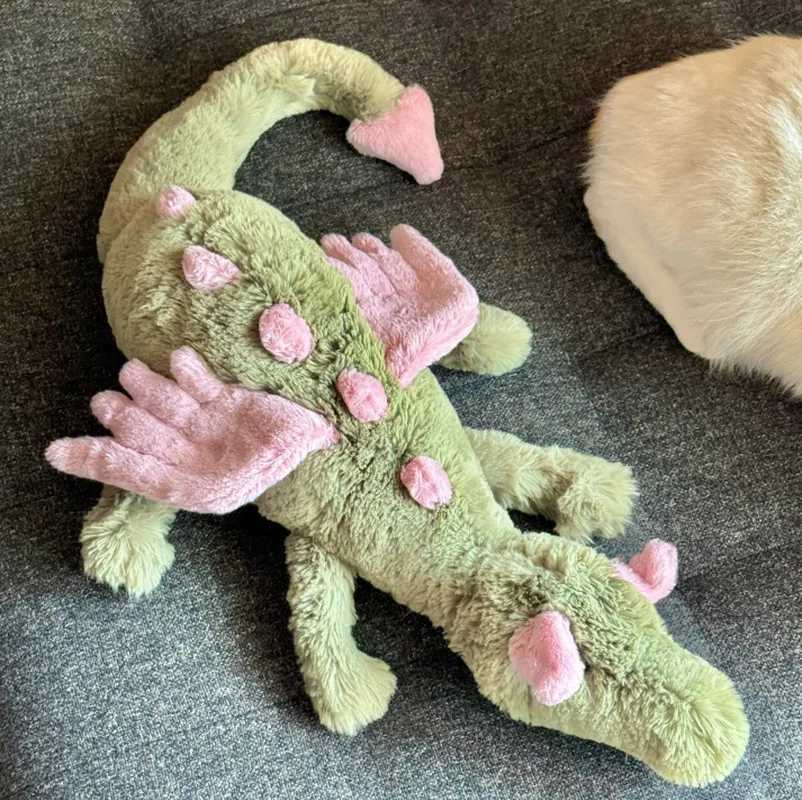 Stuffed toy 50/88cm matcha ry dragon baby crib low cat dog plush toy pet holiday gift Y250425