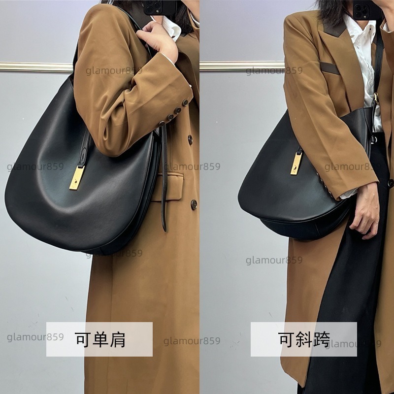 POlo * L tote high-quality 2024 autumn and winter new shoulder can be sung cowhide womens crossbody bag