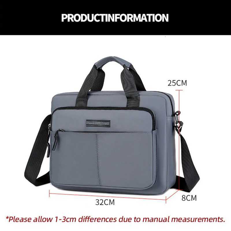 Large Capacity Briefcase Travel Essentials Laptop Storage Diagonal Bag Business Trips Oxford Cloth Document Organize AccessoriesT251125