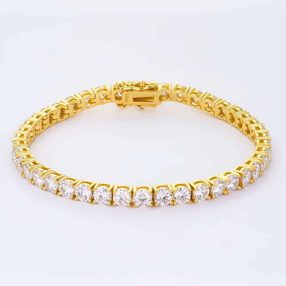 Classic 925 Silver 2mm-3mm Moissanite Tennis Bracelet 4 Prong Ultra Value Collection DEF COLOR VVS Clarity