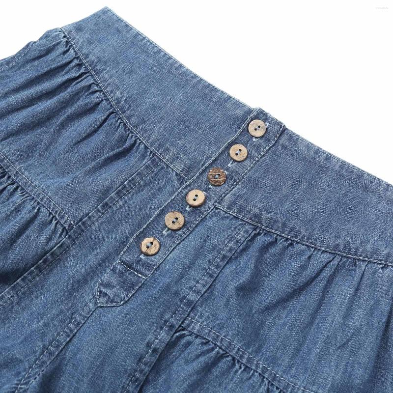 CNLONGBIDA Women's Shorts Streetwear Denim Short Pants Summer Baggy Jeans High Waisted Flowy Wide Leg Jean Casual Plus Size Straight