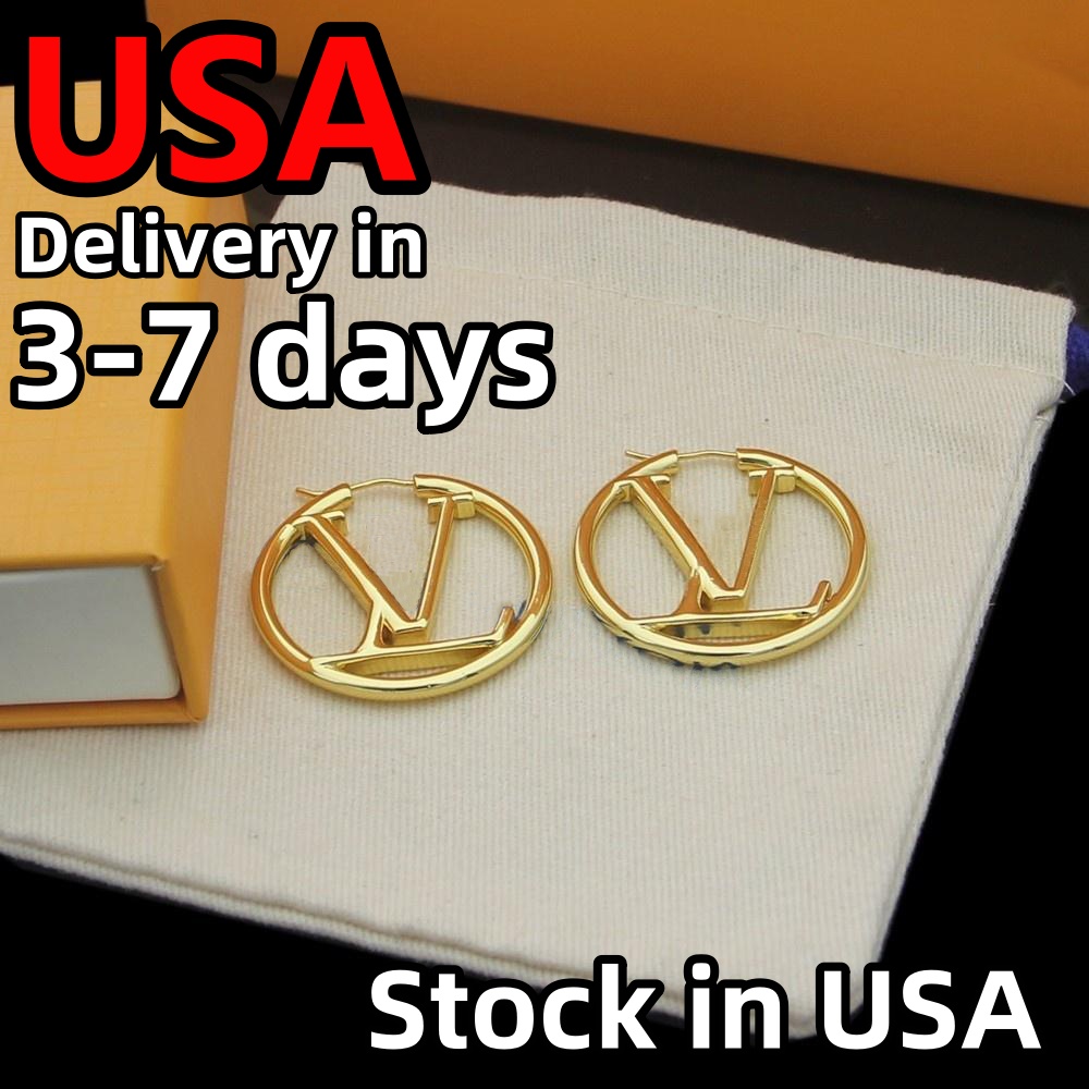 designer Earrings For Women Pearl Jewellery Luxury Stud Gold Earring For Girls With Original Box USA Delivery in 3-7 days